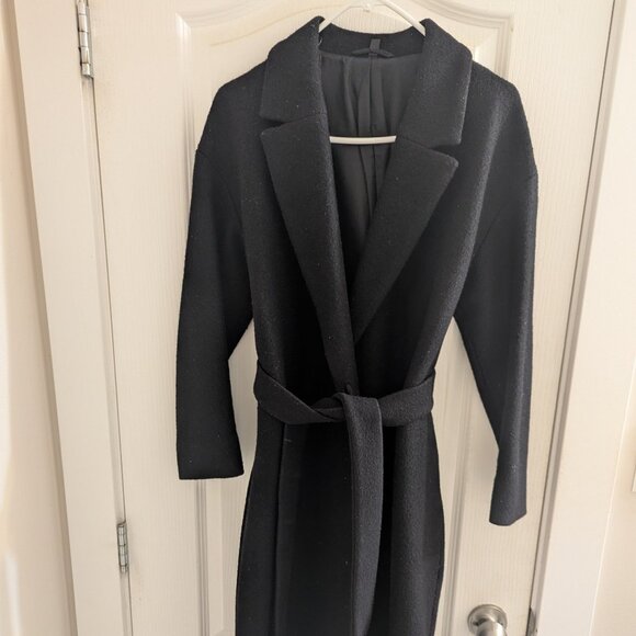 COS Jackets & Blazers - COS tie waist wool blend coat